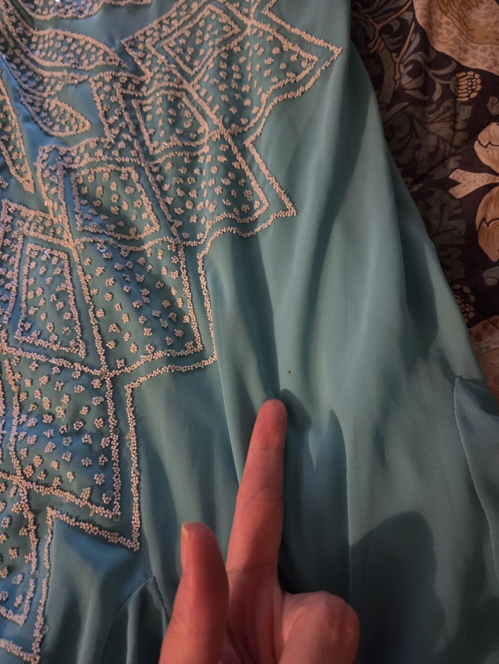 Y2k Aqua Dress - Picture 7 of 7